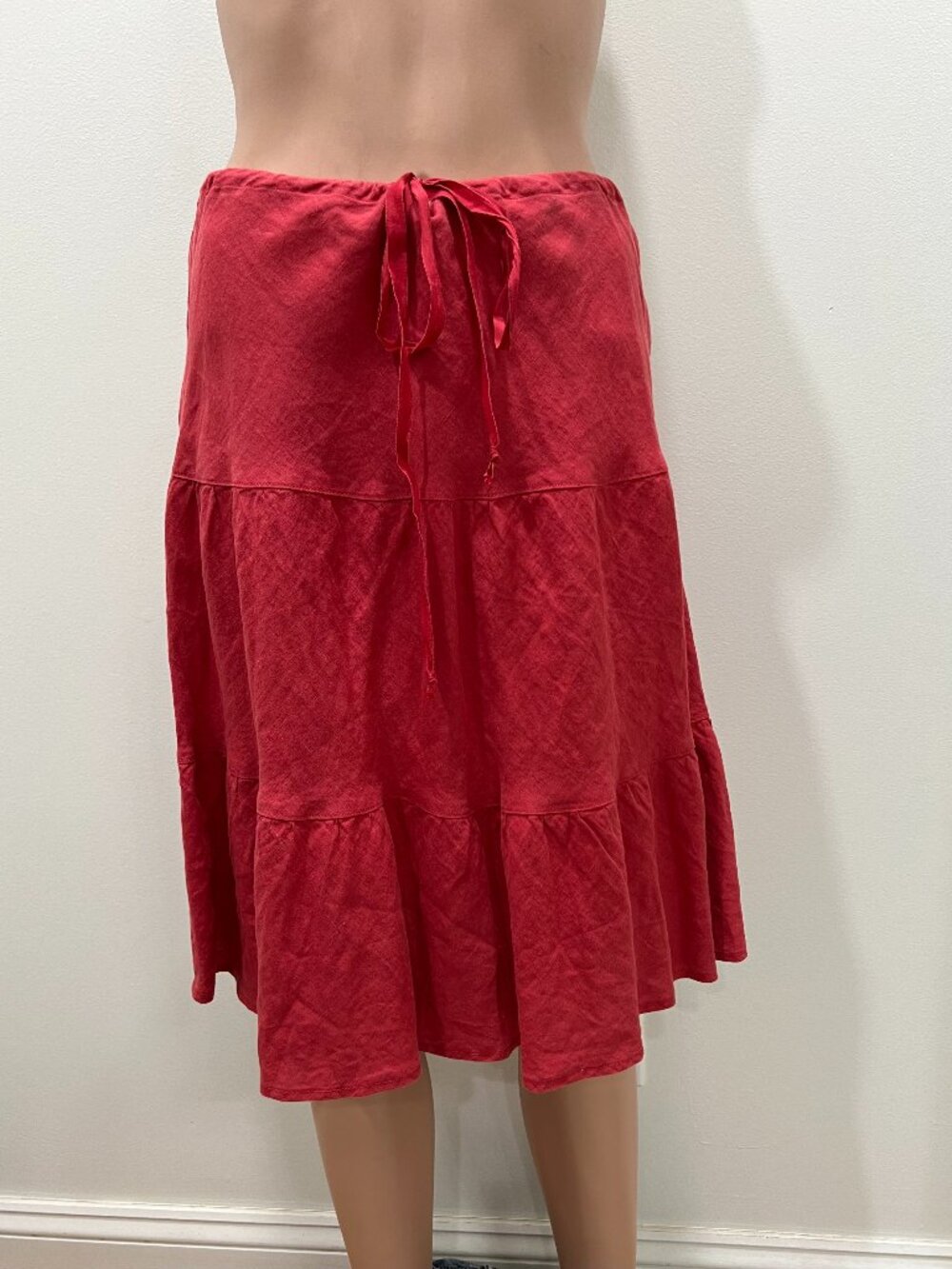 Allen Allen 100% linen skirt